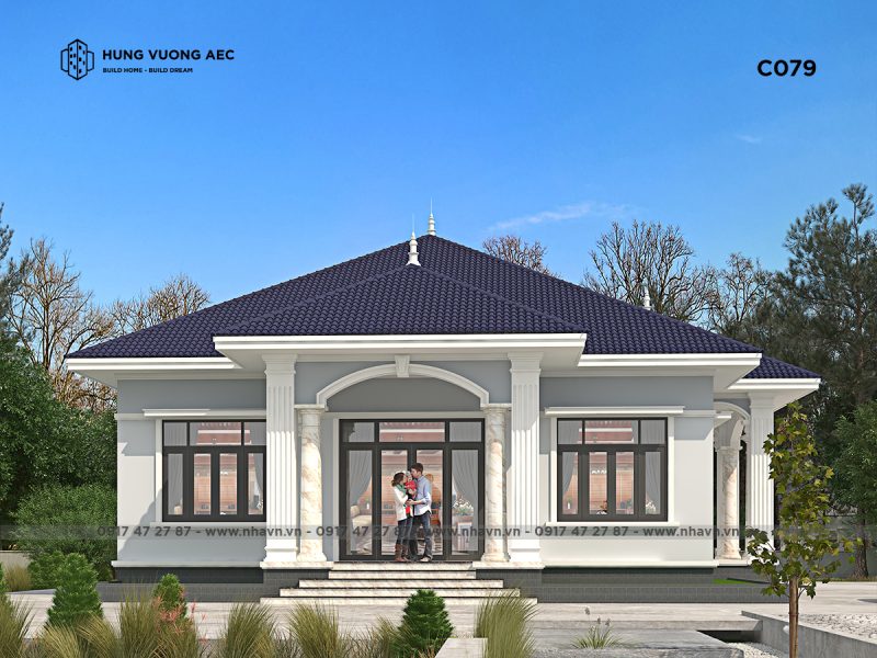 Giới thiệu BST các mẫu nhà mái nhật 1 tầng 3 phòng ngủ đẹp tại Angcovat -  Kiến trúc Angcovat
